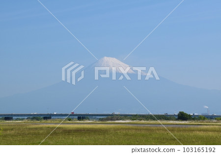 來自靜岡縣富士川綠地公園的富士山 來自靜岡縣富士川綠地公園的富士山 103165192