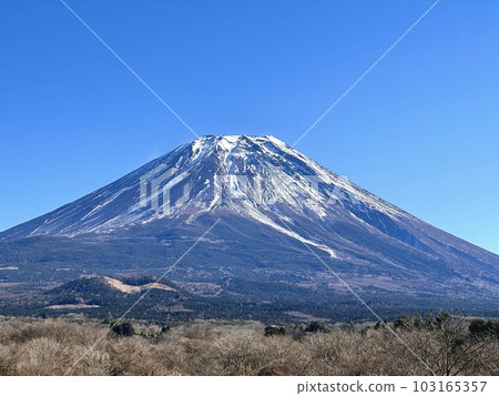 富士山和冬季的景象 103165357