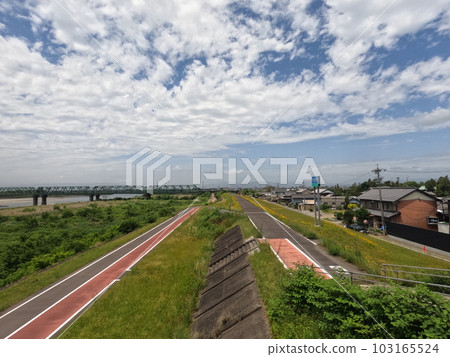 從新木曾川大橋看木曾川 103165524