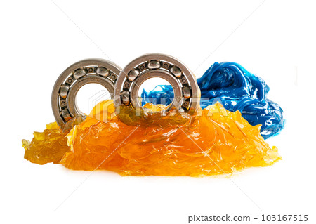 Blue premium quality synthetic lithium complex grease, high temperatures and machinery lubrication for automotive and industrial. Blue premium quality synthetic lithium complex grease, high temperatures and machinery lubrication for automotive and industrial. 103167515