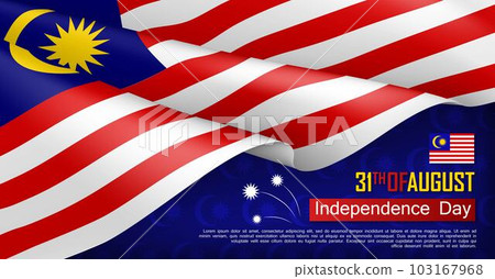 Malaysian Independence day horizontal web banner Malaysian Independence day horizontal web banner 103167968