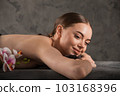 Relaxing woman resting on massage 103168396