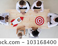 Business team and rocket 103168400