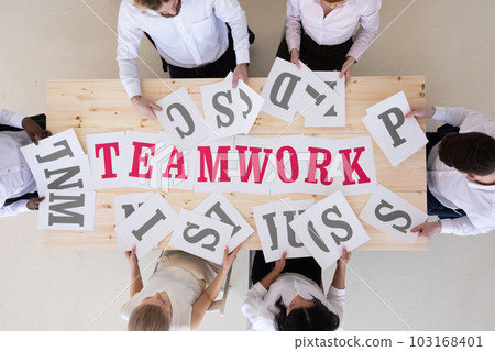 Business peoppe merge word Teamwork Business peoppe merge word Teamwork 103168401