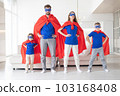 Portrait of superhero family 103168408