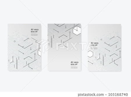 Vector hexagons pattern. Geometric abstract background with simple hexagonal elements. Medical, technology or science design. 103168740