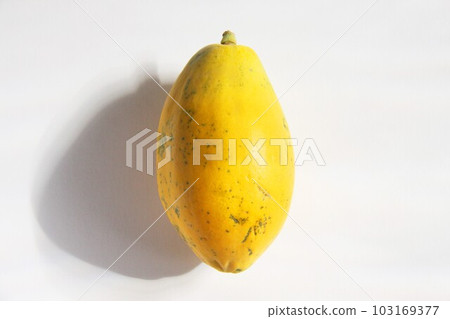 Brazilian papaya white background Brazilian papaya white background 103169377