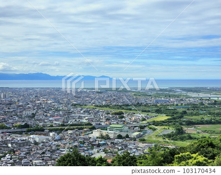 Town view after rain and Suruga Bay 103170434
