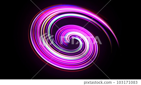 Motion graphics, sci-fi bg. Stream of multicolor neon lines form spiral shape, curls and pattern. Abstract background with light trails, Modern trendy motion design bg. Light flow bg. 3d render Motion graphics, sci-fi bg. Stream of multicolor neon lines form spiral shape, curls and pattern. Abstract background with light trails, Modern trendy motion design bg. Light flow bg. 3d render 103171083