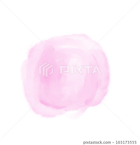 粉色水彩圓形背景框 103173555