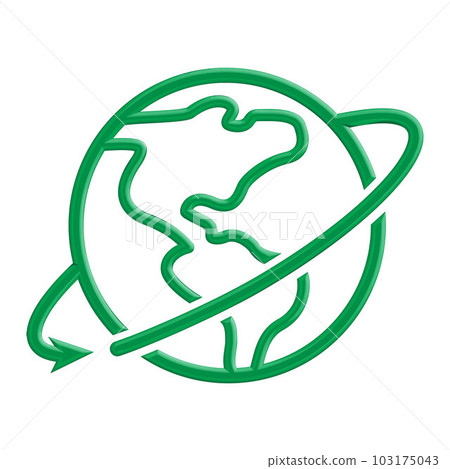 Illustration Vector graphic of globe icon Illustration Vector graphic of globe icon 103175043