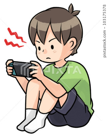 boy addicted to games 103175378