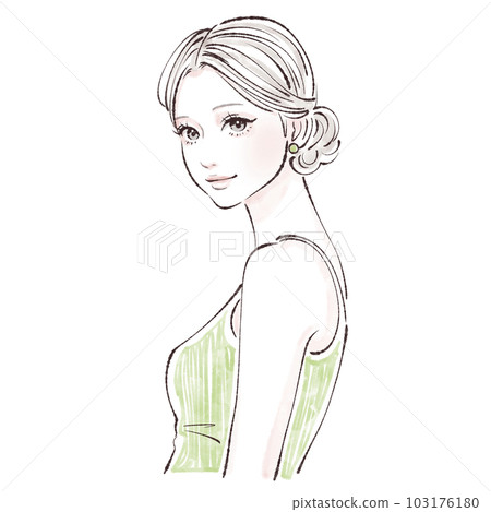 女性插畫素材 103176180