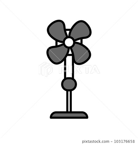 Illustration Vector Graphic of Stand Fan icon Illustration Vector Graphic of Stand Fan icon 103176658