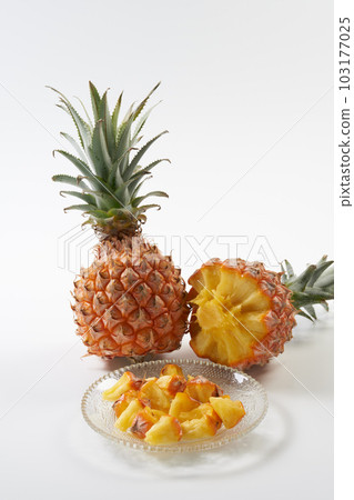 Snack pine (Bogor) fruit on a white background 103177025