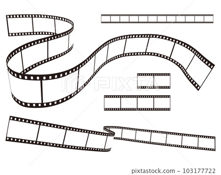 Negative film illustration material movie film 103177722