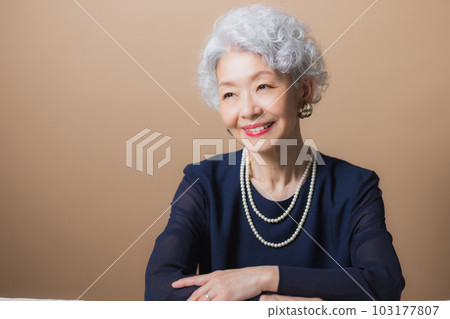 Gray hair woman 103177807