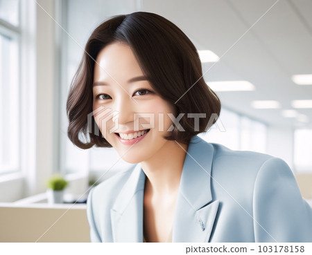 30 多歲的職業女性，午休時間，AI 生成的圖像 103178158