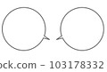 Illustration of a speech bubble 103178332