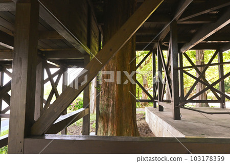 wood deck framework wood deck framework 103178359