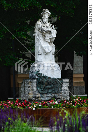 Monument to Francesco Nullo in Bergamo Italy Monument to Francesco Nullo in Bergamo Italy 103179581