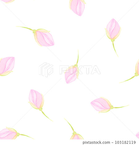 Watercolor drawing rapport of half-transparent clear purple flower blossoms with stems on white background. Nice hand drawn for wrappings, backgrounds, sticker, scrapbooking, textile printing, fabrics Watercolor drawing rapport of half-transparent clear purple flower blossoms with stems on white background. Nice hand drawn for wrappings, backgrounds, sticker, scrapbooking, textile printing, fabrics 103182119