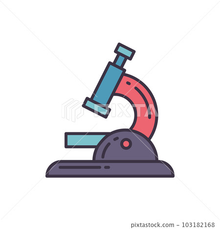Microscope related vector icon. 103182168