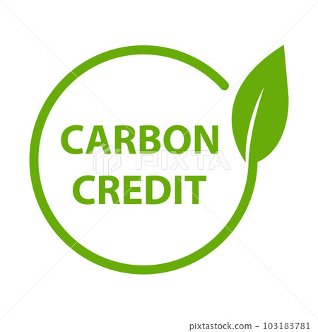 Carbon credit icon vector for graphic design, logo, website, social media, mobile app, UI illustration. Carbon credit icon vector for graphic design, logo, website, social media, mobile app, UI illustration. 103183781