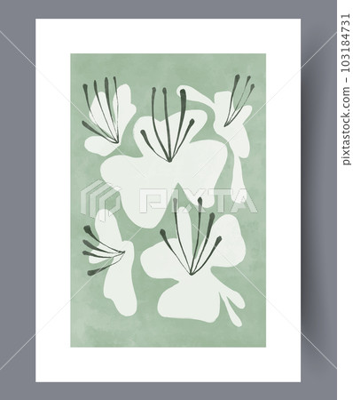 Still life flowers blooming meadow wall art print 103184731