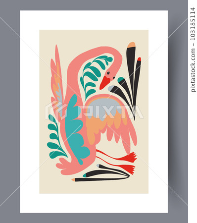 Animal swan graceful bird wall art print Animal swan graceful bird wall art print 103185114