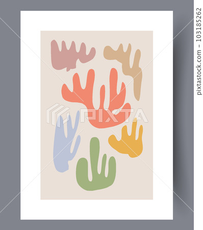 Abstract shapes aesthetics wall art print Abstract shapes aesthetics wall art print 103185262