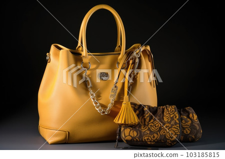 trendy handbag with matching accessories and jewelry, created with generative ai trendy handbag with matching accessories and jewelry, created with generative ai 103185815