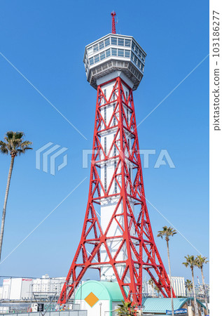 Fukuoka City, Fukuoka Prefecture, Fukuoka's representative tourist attraction, Hakata Port Tower and the surrounding streets Fukuoka City, Fukuoka Prefecture, Fukuoka's representative tourist attraction, Hakata Port Tower and the surrounding streets 103186277