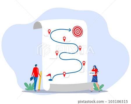 Planning to success tactic chart ,Business planning to overcome difficulty or obstacle to reach goal Strategic planning data analyse, support concept vector Planning to success tactic chart ,Business planning to overcome difficulty or obstacle to reach goal Strategic planning data analyse, support concept vector 103186315