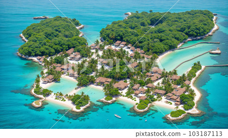 人工智能生成的圖像【自然】南島風景 103187113