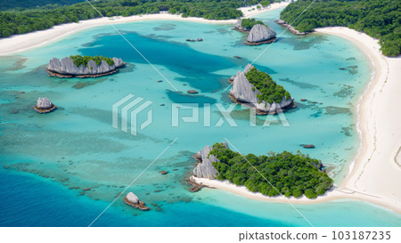 AI-generated image [Nature] Landscape of the south island 103187235