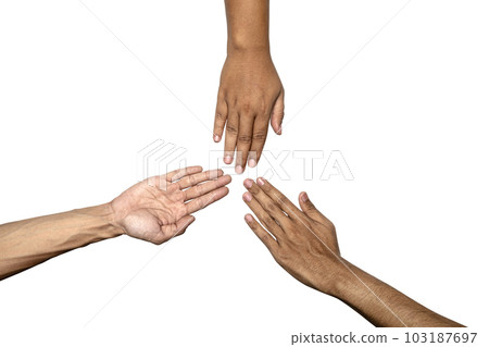 Playing rock paper scissors Playing rock paper scissors 103187697