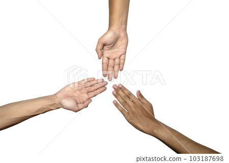 Playing rock paper scissors Playing rock paper scissors 103187698