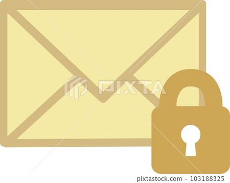 Simple icon for locked email 103188325