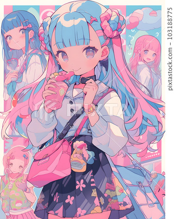 90's Harajuku girl pop taste (AI-generated image) 103188775