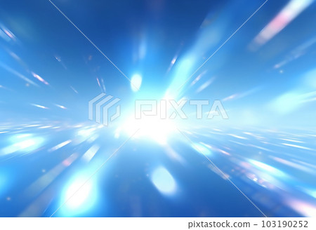 Blue light refracted glittery crystal spectrum flare background Blue light refracted glittery crystal spectrum flare background 103190252