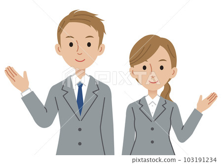 Business person to guide (male and female) Business person to guide (male and female) 103191234