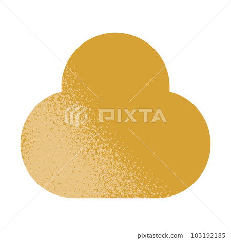 Trendy vector minimalist geometric basic gradient element cloud grunge shape abstract Figures bauhaus forms Retro style texture illustration. Modern design poster, cover, card design 103192185