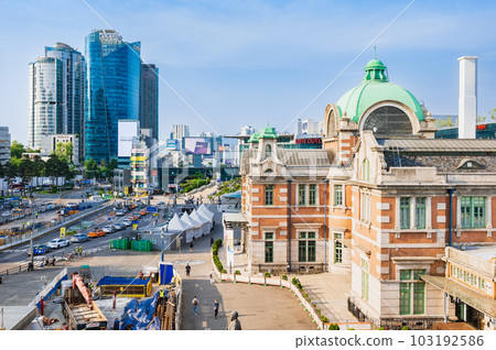 In front of Seoul Station in the morning In front of Seoul Station in the morning 103192586