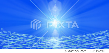 藍色波浪圖案 103192900