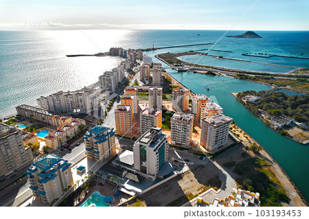 La Manga del Mar Menor townscape. Murcia. Spain 103193453