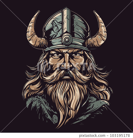 Viking in a helmet 103195178