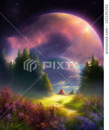 手掌藝術“人工智能生成的圖像” 103195202