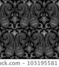Paisley Ethnic Floral Hand Drawn Seamless Pattern 103195581