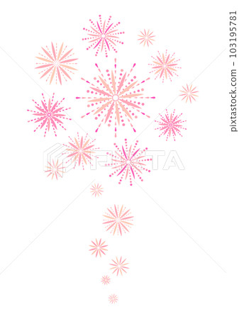 beautiful fireworks background material 103195781